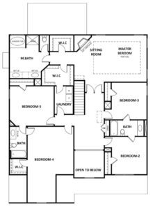 Cobalt floor plan new homes by Heatherland Homes in Atlanta, Marietta, Fairburn, Villa Rica Georgia