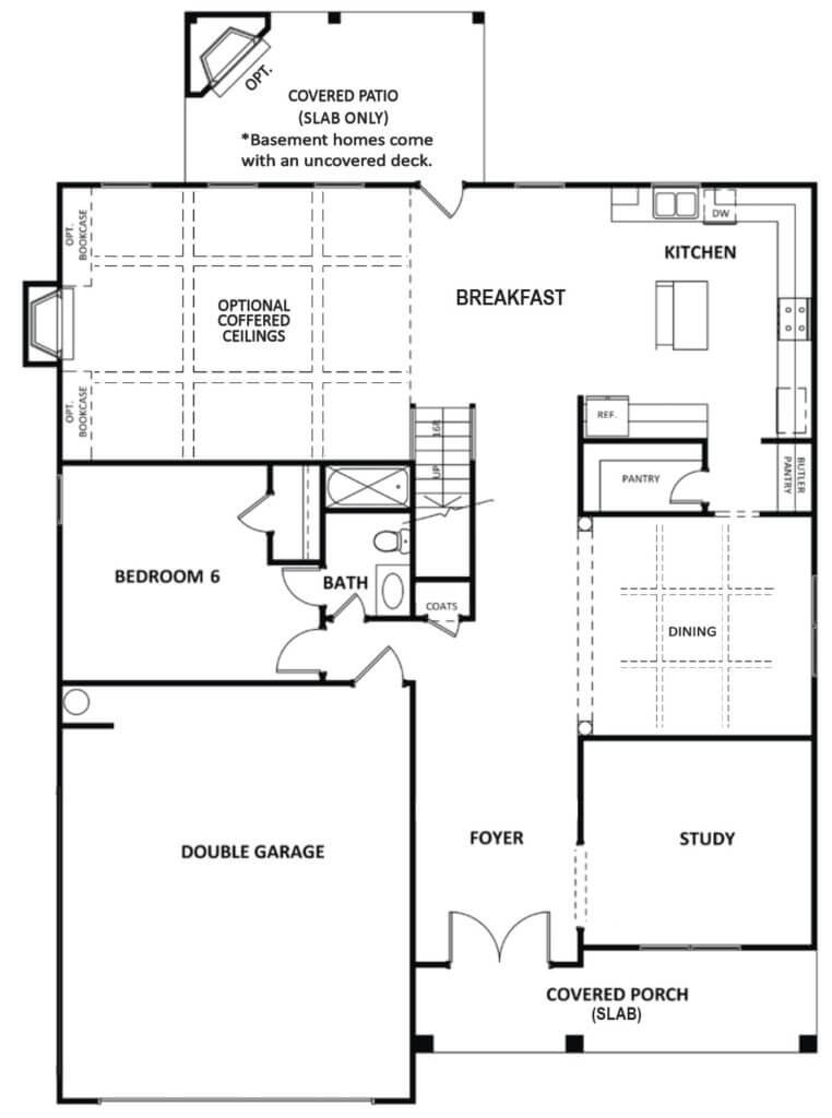 Cobalt floor plan new homes by Heatherland Homes in Atlanta, Marietta, Fairburn, Villa Rica Georgia