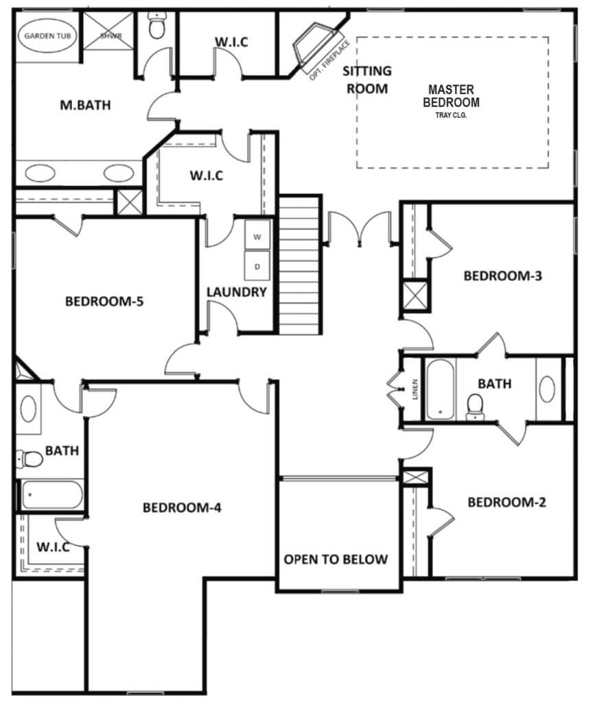 Cobalt floor plan new homes by Heatherland Homes in Atlanta, Marietta, Fairburn, Villa Rica Georgia