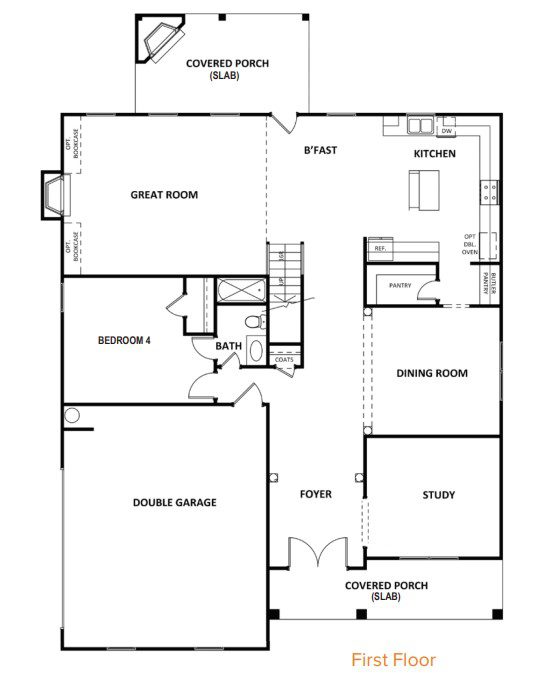 Cobalt floor plan new homes by Heatherland Homes in Atlanta, Marietta, Fairburn, Villa Rica Georgia