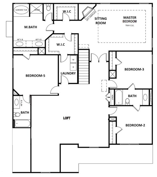 Cobalt floor plan new homes by Heatherland Homes in Atlanta, Marietta, Fairburn, Villa Rica Georgia