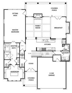 Gardenia floor plan new homes by Heatherland Homes in Atlanta, Marietta, Fairburn, Villa Rica Georgia