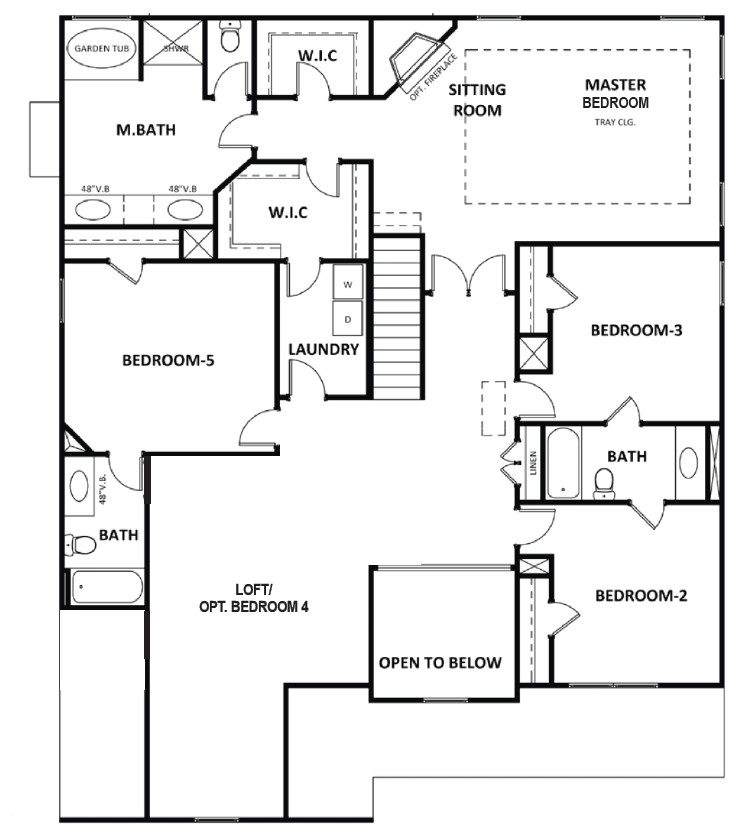 Cobalt floor plan new homes by Heatherland Homes in Atlanta, Marietta, Fairburn, Villa Rica Georgia