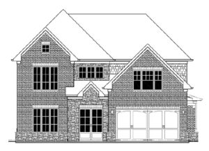 Gardenia floor plan new homes by Heatherland Homes in Atlanta, Marietta, Fairburn, Villa Rica Georgia
