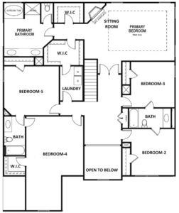 Cobalt floor plan new homes by Heatherland Homes in Atlanta, Marietta, Fairburn, Villa Rica Georgia