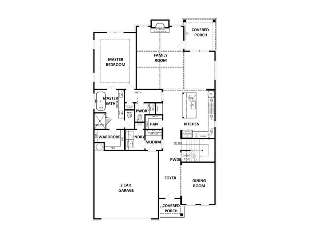 Sadie floor plan new homes by Heatherland Homes in Atlanta, Marietta, Fairburn, Villa Rica Georgia