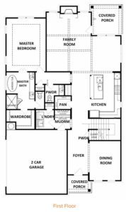 Sadie floor plan new homes by Heatherland Homes in Atlanta, Marietta, Fairburn, Villa Rica Georgia