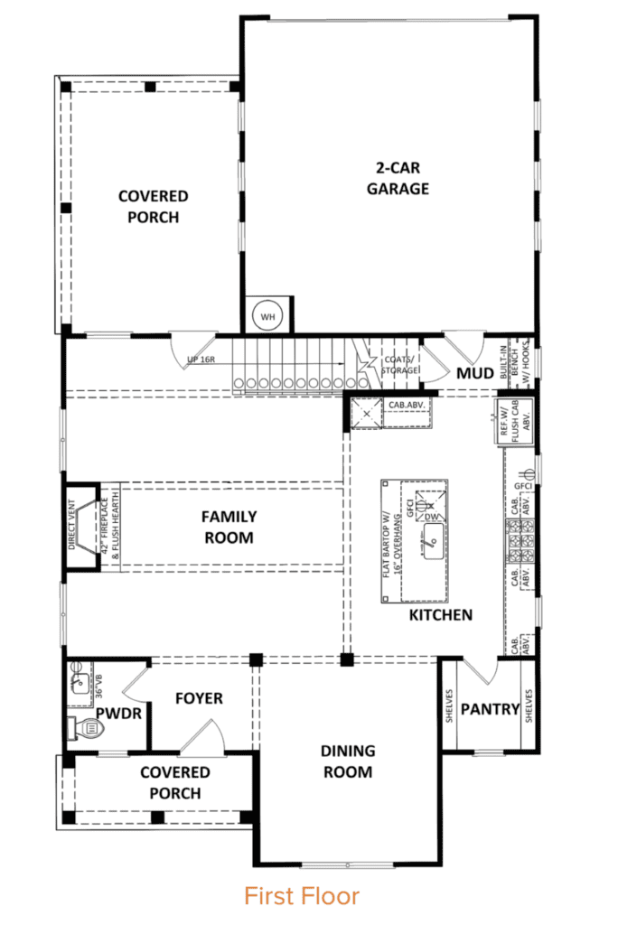 Manchester floor plan new homes Atlanta including Fairburn, East Cobb & Villa Rica, GA.