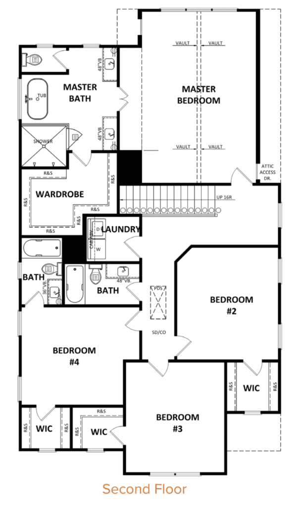 Manchester floor plan new homes Atlanta including Fairburn, East Cobb & Villa Rica, GA.