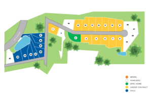Overlook at Hilltop siteplan new homes Atlanta including Fairburn, East Cobb & Villa Rica, GA.