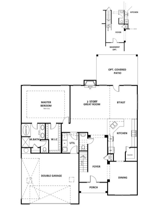 Shelly I down Shelly floor plan new homes by Heatherland Homes in Atlanta, Marietta, Fairburn, Villa Rica Georgia