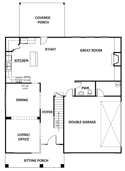 Stratford floor plan new homes Atlanta by Heatherland Homes