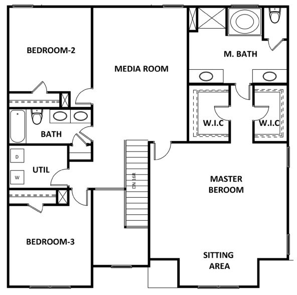 Stratford floor plan new homes Atlanta by Heatherland Homes