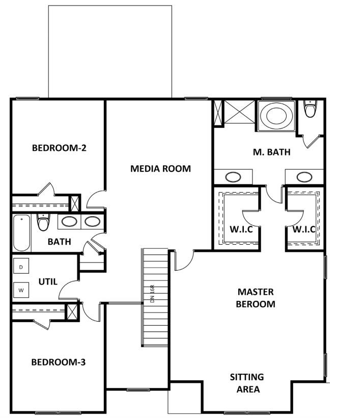 Stratford floor plan new homes Atlanta by Heatherland Homes