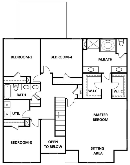 Stratford floor plan new homes Atlanta by Heatherland Homes