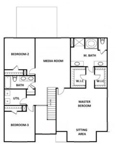 Stratford floor plan new homes Atlanta by Heatherland Homes