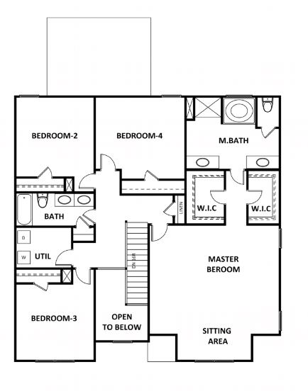 Stratford floor plan new homes Atlanta by Heatherland Homes