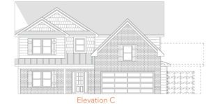 Gardenia floor plan new homes by Heatherland Homes in Atlanta, Marietta, Fairburn, Villa Rica Georgia