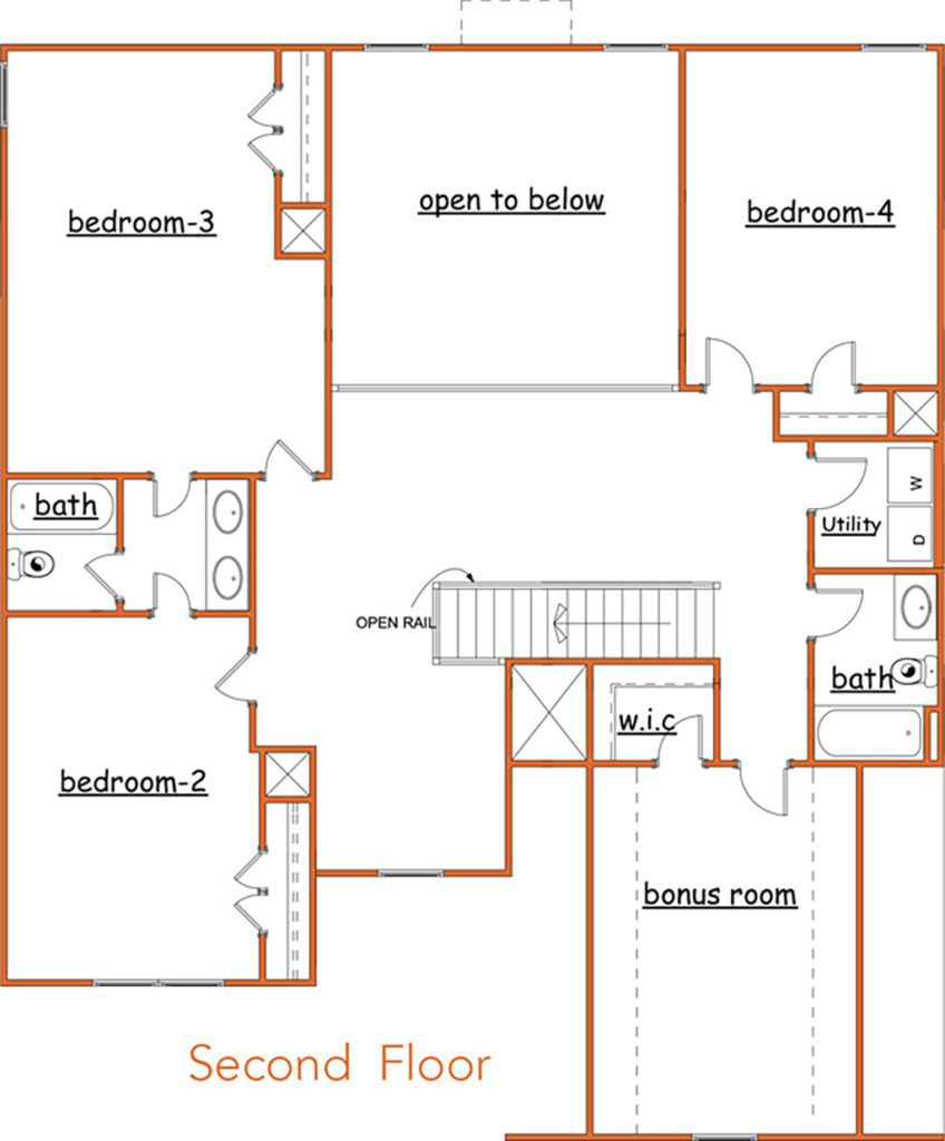 gardenia-f2 Gardenia floor plan new homes by Heatherland Homes in Atlanta, Marietta, Fairburn, Villa Rica Georgia