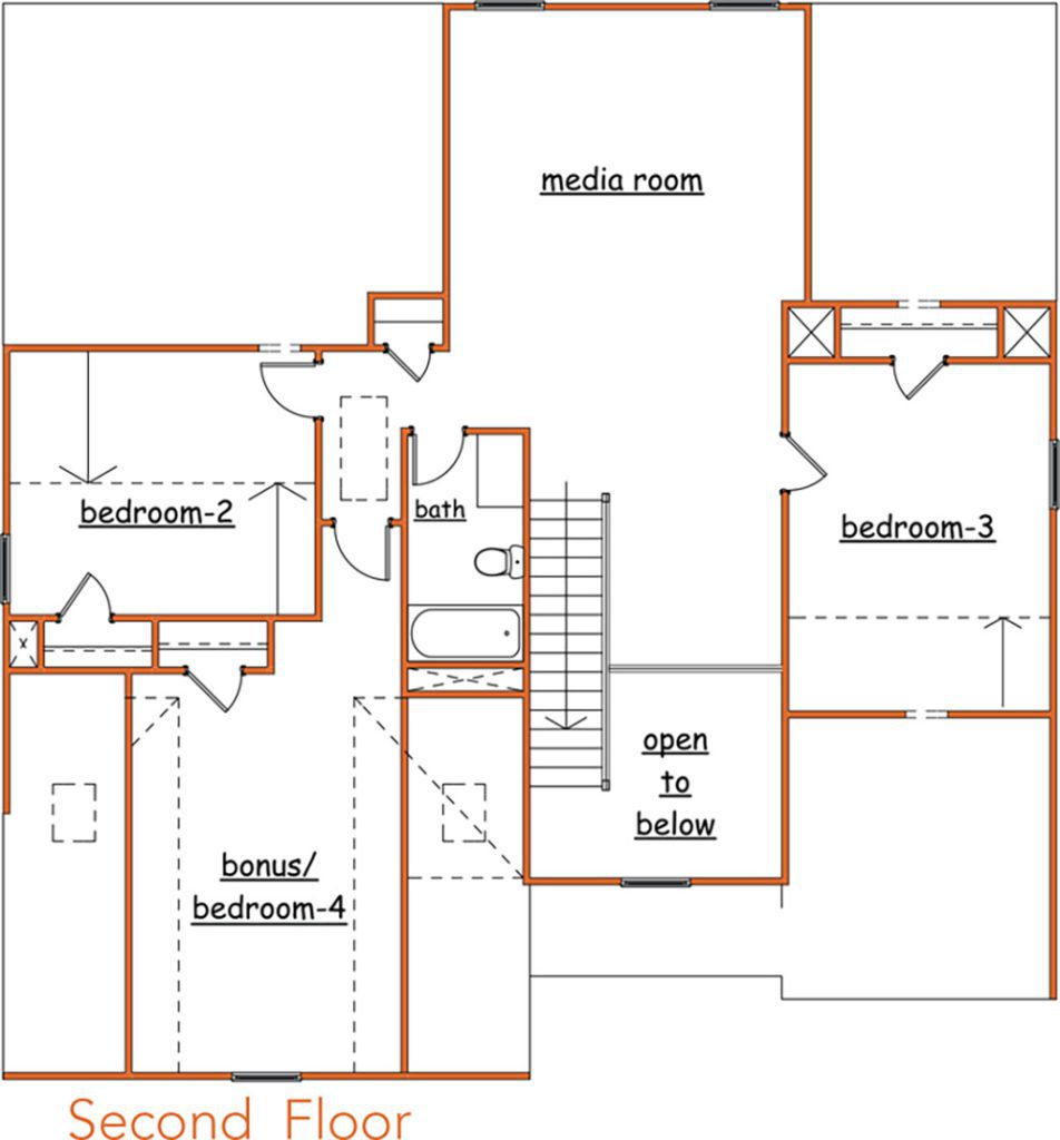 shelly-f2 Shelly floor plan new homes by Heatherland Homes in Atlanta, Marietta, Fairburn, Villa Rica Georgia