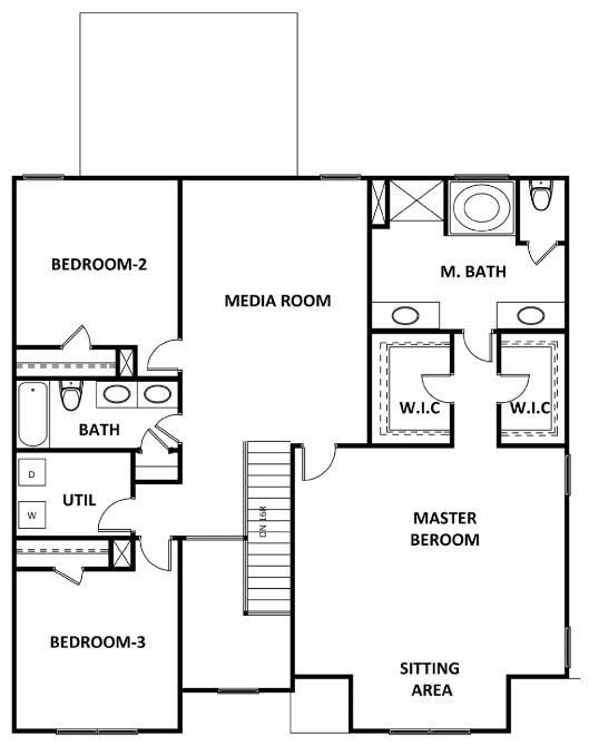 Stratford floor plan new homes Atlanta by Heatherland Homes
