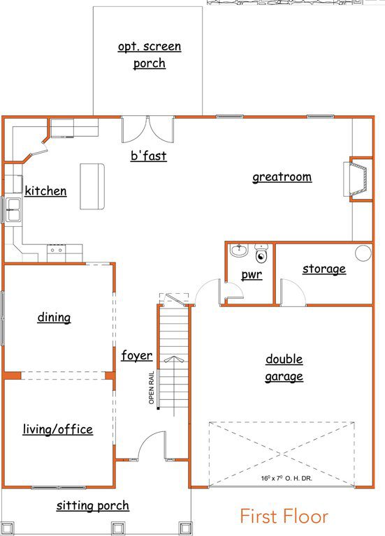 Stratford floor plan new homes Atlanta by Heatherland Homes